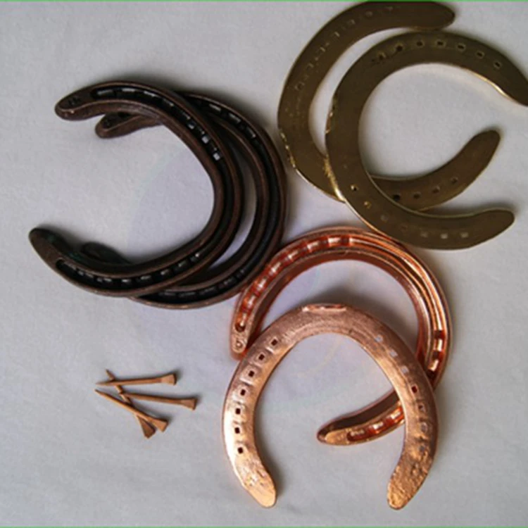 Chinese factory direct selling farrier products of wholesale the copper color horseshoe