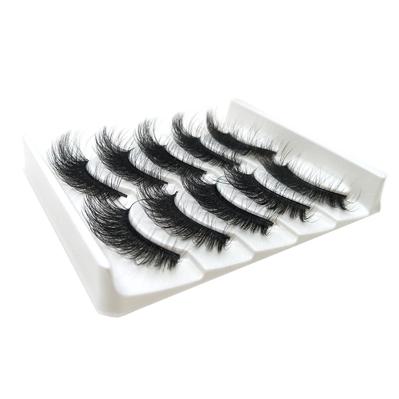 Ameizii бесплатные образцы 5 пар Накладные ресницы Набор накладных ресниц оптом норковые 3d частная этикетка