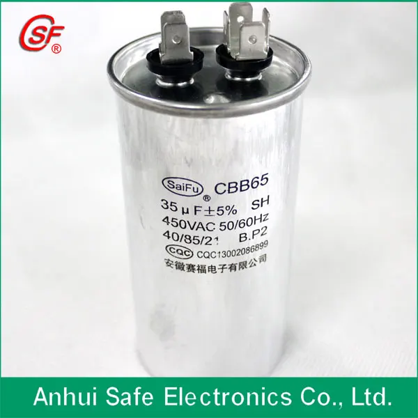 35 мфд ac работает двигатель конденсатора cbb65