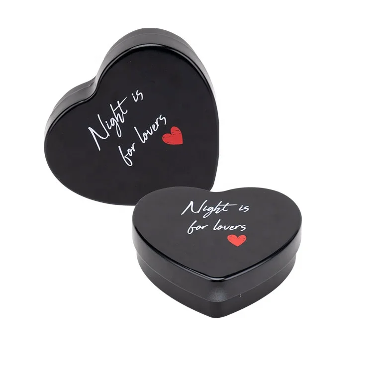 Rectangle Gift Box Christmas Heart Shape Tinplate Box Metal Tin Can Manufacturer