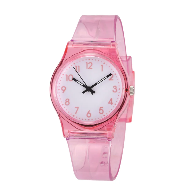 New Silicone Candy Jelly Girl Watch Soft Girl Student Color Japanese Cartoon Watch Fashion Children Wristwatch