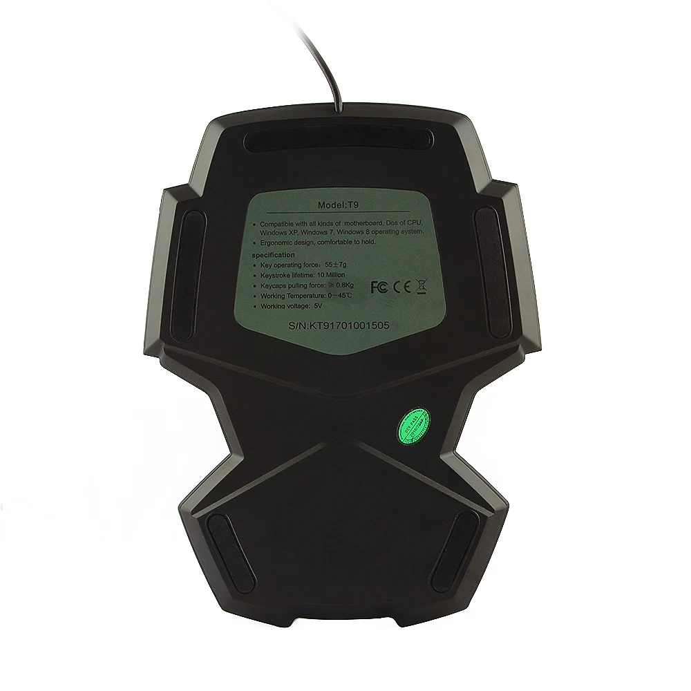 Drivers USB Ergonomic Gaming Mechanical Single Hand Keyboard