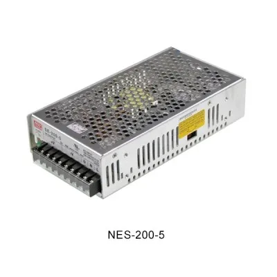  Бренд Mean Well представляет LED источник питания NES-200-5/лучшее Сделано в Китае 110V 101 - 200W 40A muenled 215x115x50 мм 4 6 ~ 5 V 47 63 Гц ≥