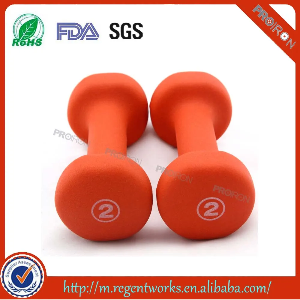 Пользовательские бодибилдинг винил погружения неопрена гантели весом для женщин