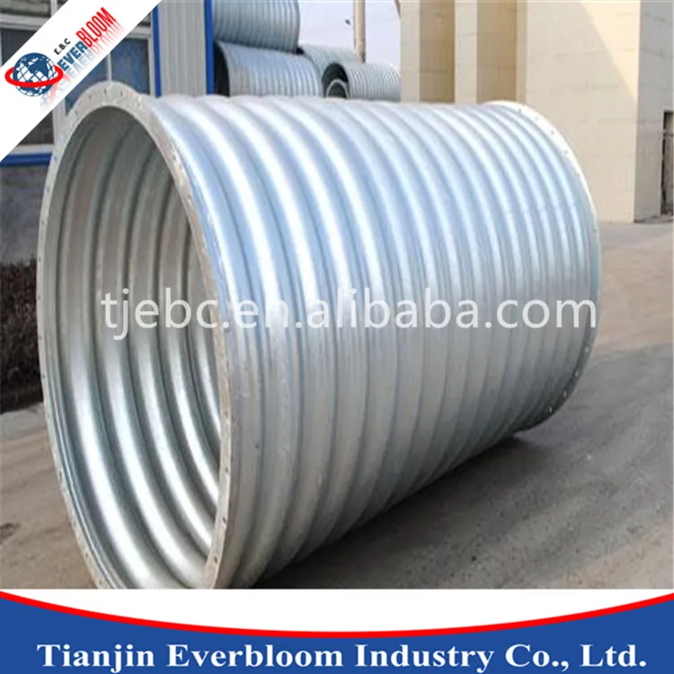 Galvanized Corrugated Steel Pipe culvert,Galvanized Steel Pipe in alibaba china