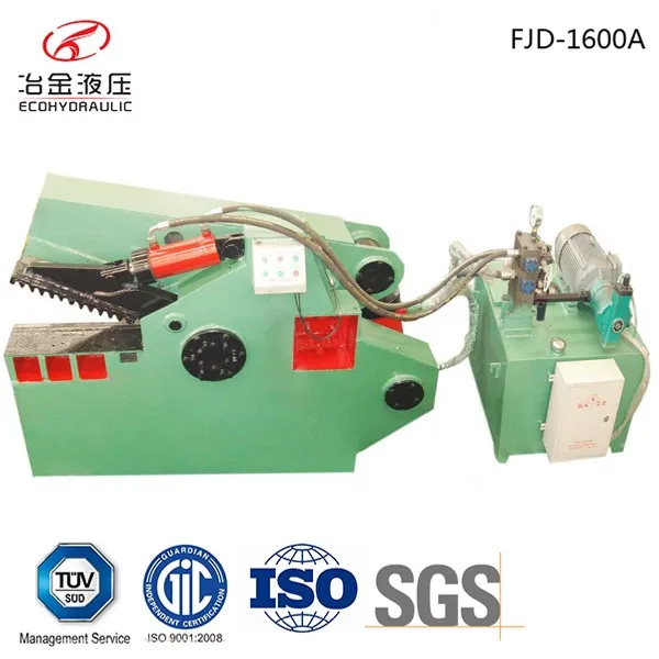 cnc hydraulic guillotine hand scrap metal alligator rebar cutting shears