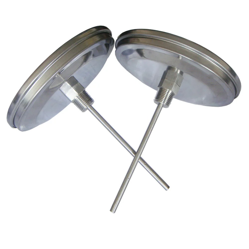 0-500C Bimetallic thermometer with back