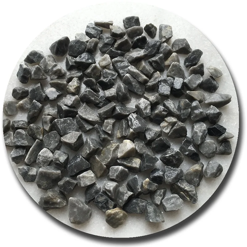 Черные совокупные чипсы из дробленого камня для полимерного покрытия