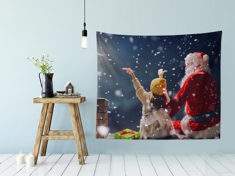 130x150cm Christmas Fast Delivery Drop Ship Wholesale Custom Wall Tapestry