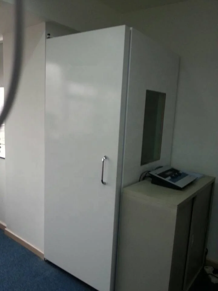 
Mobile mini audiometric booth for hearing lost test with audiometer 