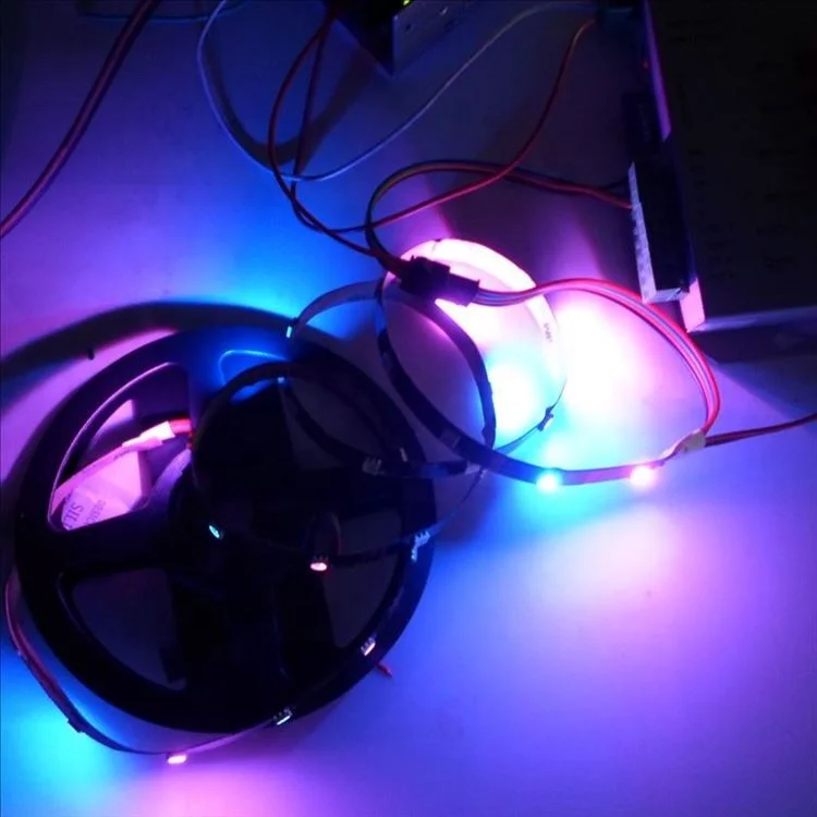 Programmable SK9822 5050 RGB magic color 30 pixels/m addressable smart RGB pixel strip light
