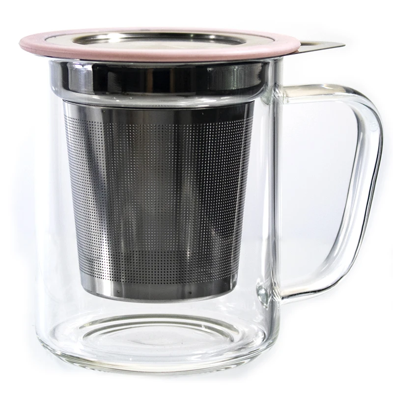 promotional high borosilicate heat resistant thick bottom handmade glass tea  mug