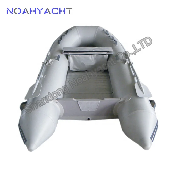 6 person aluminum floor inflatable boat with outboard motor