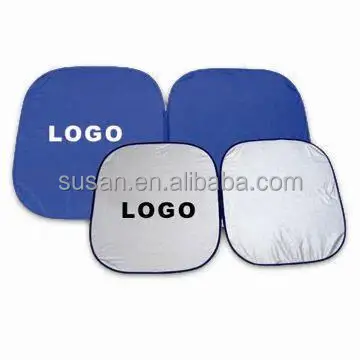 
customized logo printed car folding sun shade 