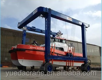 Mobile boat lift gantry crane boat lifting cranes for sale