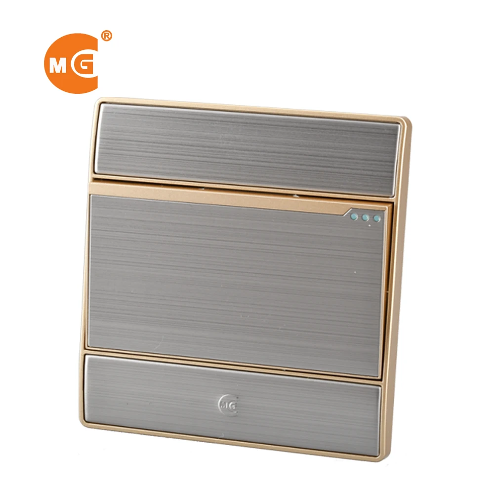 Нержавеющая сталь, стандарт BS серебристый 1 местный 1 позиционный или 2 way выключатель света