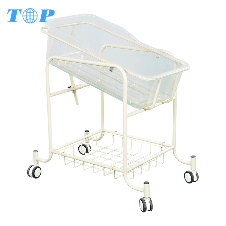 TOP-M1046 Wholesales Baby Care Bed,Hospital Baby Cot,Hospital Baby Trolley