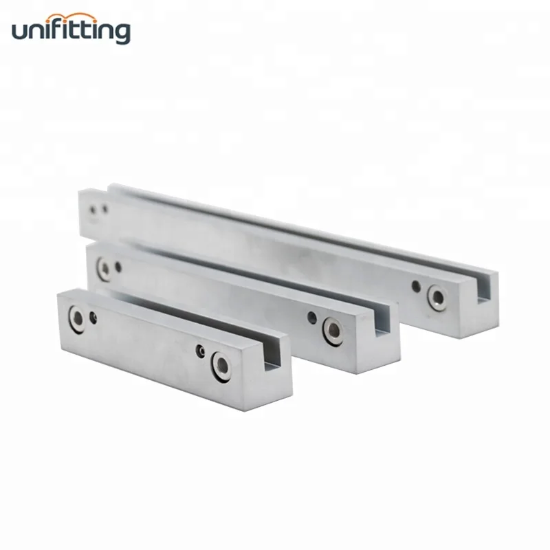 China Factory High Quality Wall Mount Metal Aluminium Satin Finish Glass Accessories Sign Holder with Clamp