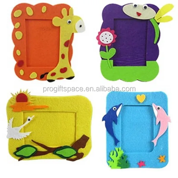 
3d latest advanced design products fashionable felt boy and girl family tree handmade photo picture collage frame for home decor 