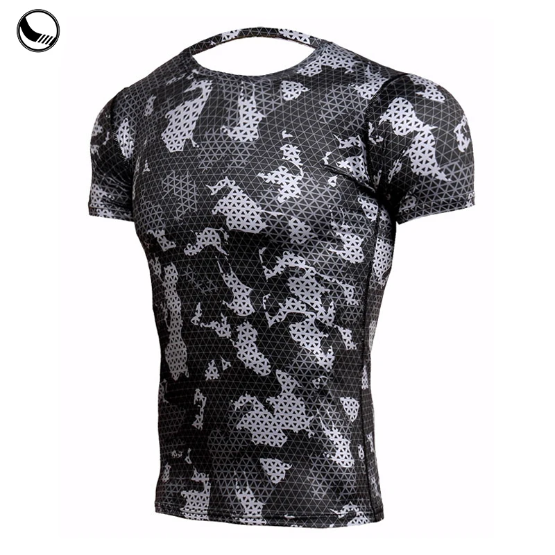 100% Polyester Men Bjj Rash Guard