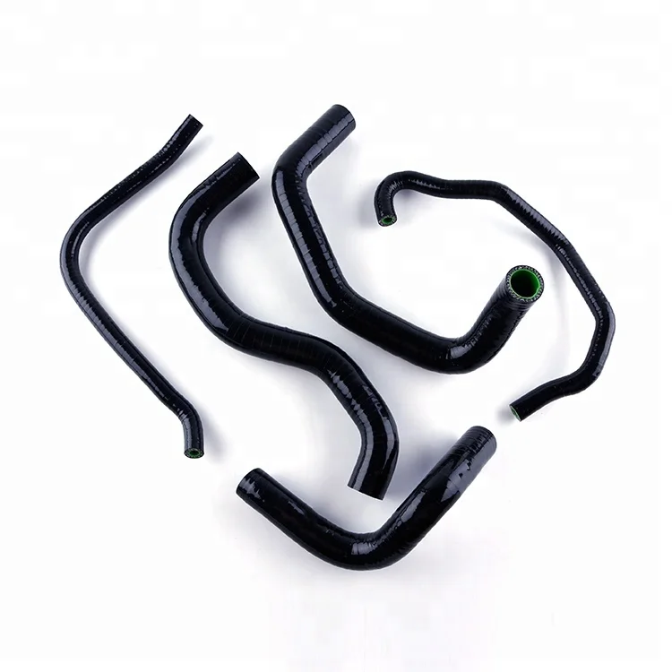 Черный силиконовый шланг охлаждающей жидкости радиатора для Kawasaki ZX6R ZX 600 NINJA 1998-2002