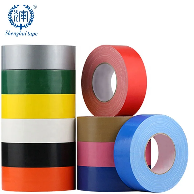 Silver High Adhesive Duct Tape Glass Cloth Tape Jumbo Roll custom logo blue duct tape