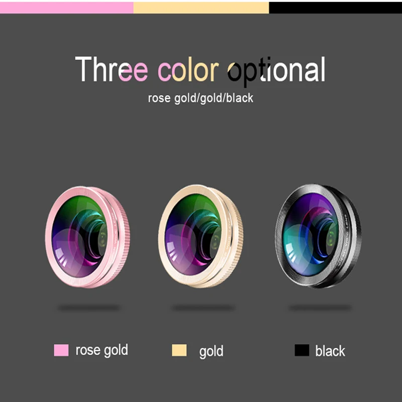 LIGINN 2018 hot selling items 2 in 1mobile phone camera Professional HD super Wide Angle Macro Lens for iphone