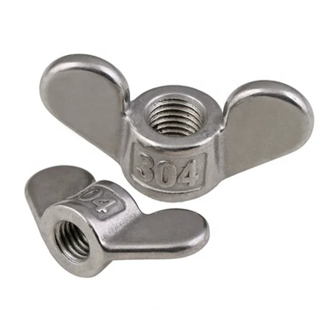 EXW M2 Stainless Steel Butterfly Wing Nuts