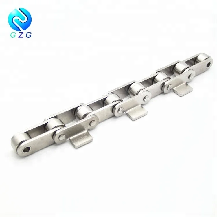 Stainless steel roller connector conveyor chain attachment