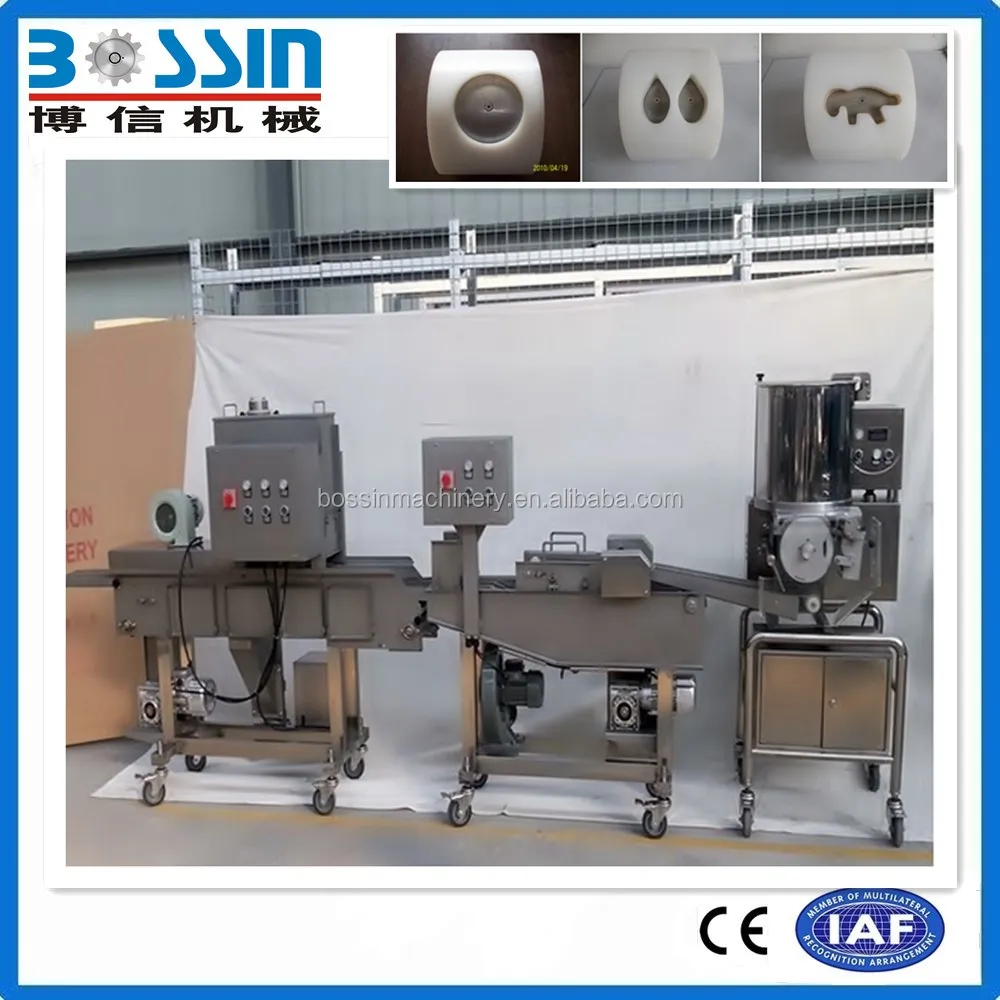 Small batter coating machine for burger chicken nuggets