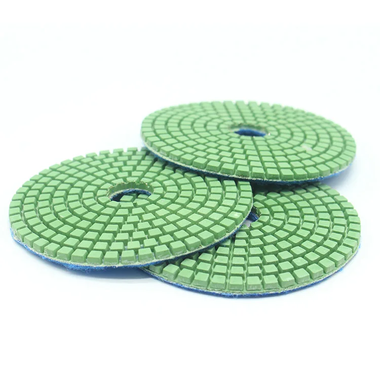 Wet Polishing Diamond Pads 100mm/disc for Marble Polish Buffing Pads 3 Step Polishing Pad High Efficiency & Working Longer Time