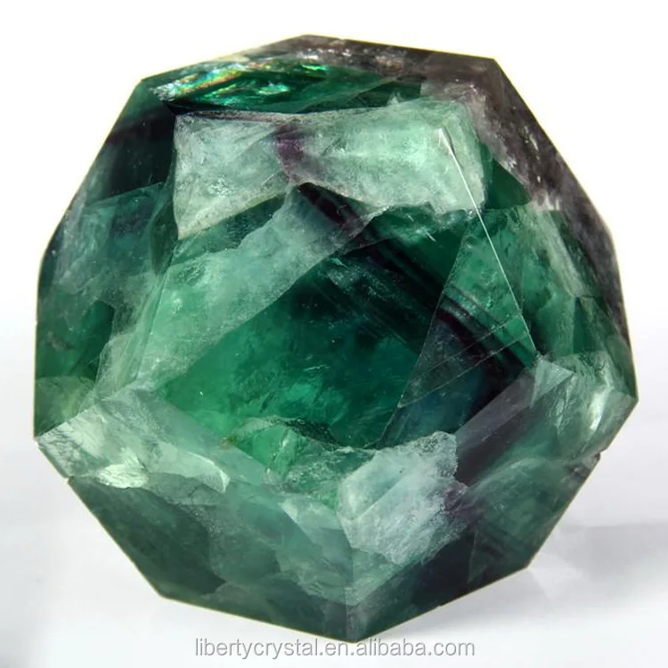 
Natural wholesale Crystal Chakra dodecahedron fluorite crystal ball carving ball 