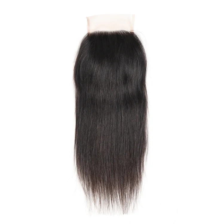 wholesale 8A brazilian mink human hair 3 bundles with 12 inch 4*4  lace closure straight body wave hair price for sale