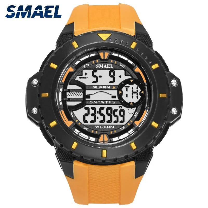 New design  Smael logo SL1519 electronic  army sport waterproof wrist  men watches
