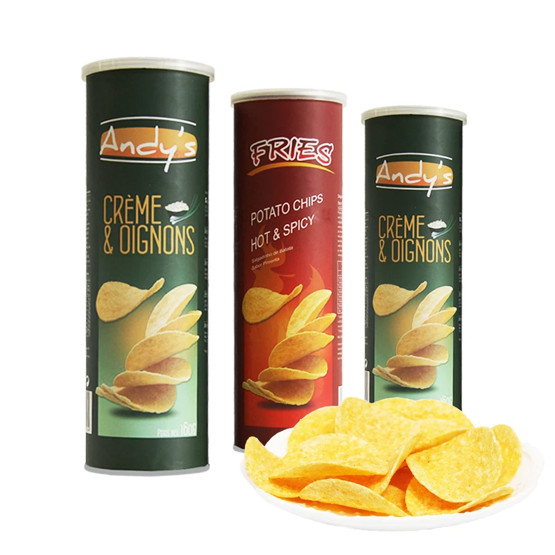 Snack foods Cheese flavor potato chips