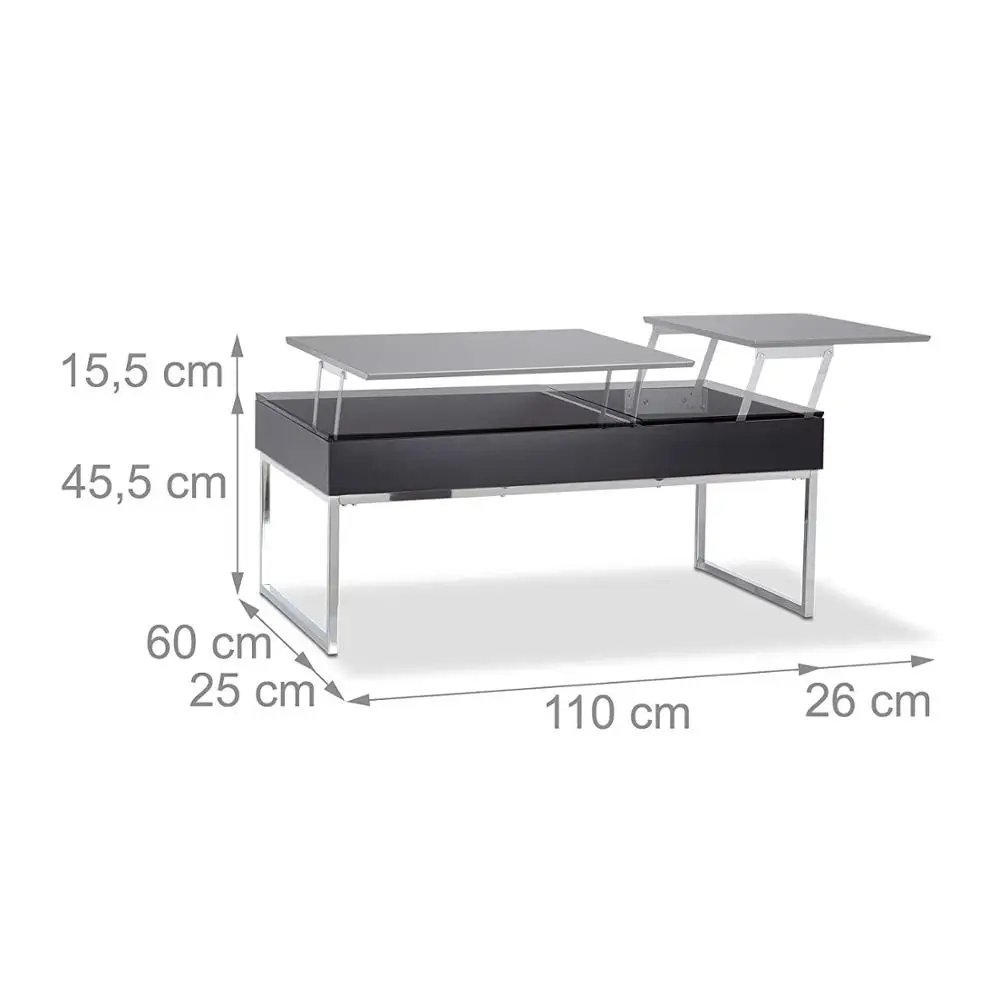 Lift up Top Coffee Table  TV Stand with Storage and Shelf