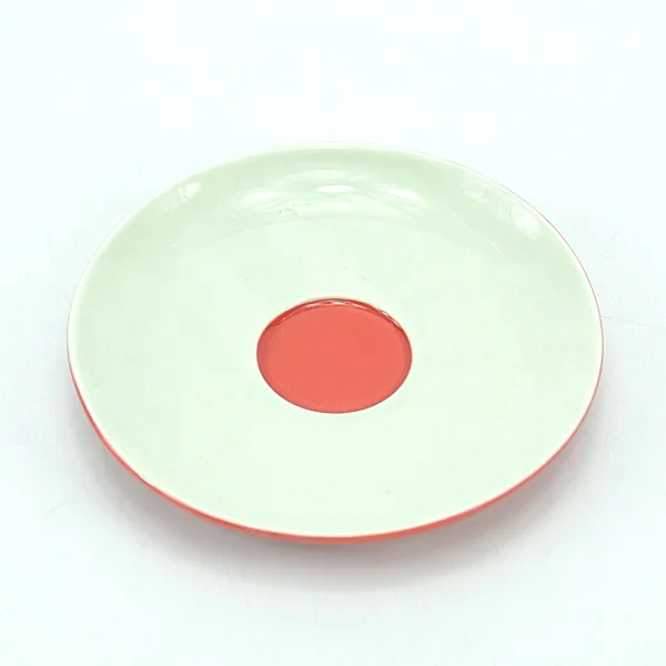 Good price china red ceramic elegant teacup and saucer China Factory