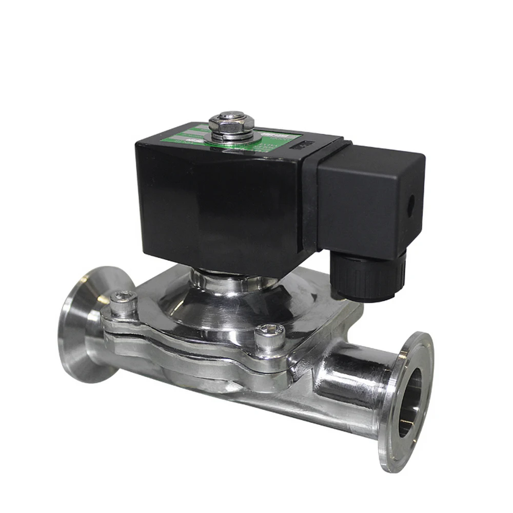 
COVNA 240 Volt Tri Clamp Food Grade Stainless Steel Electric Solenoid Valve 