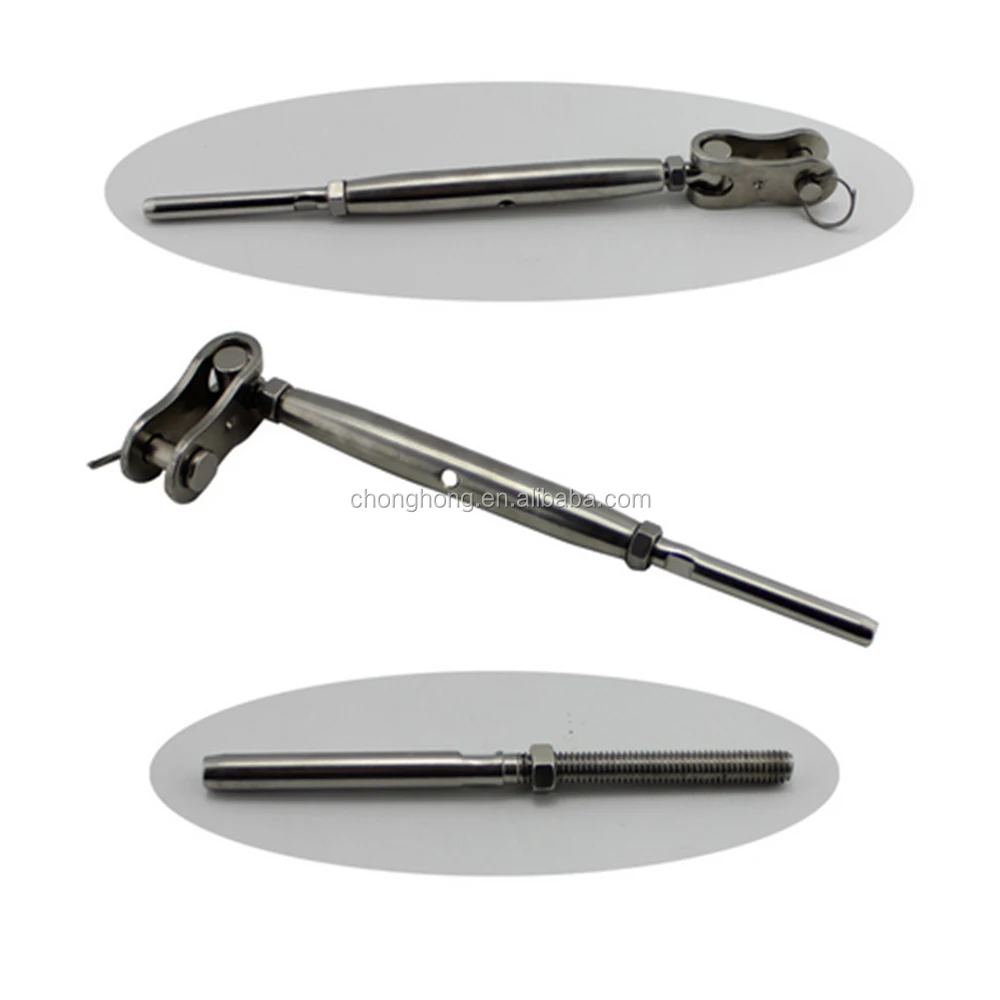 Stainless Steel AISI304/316 Swivel Swage Jaw Terminal Turnbuckle for Wire Rope