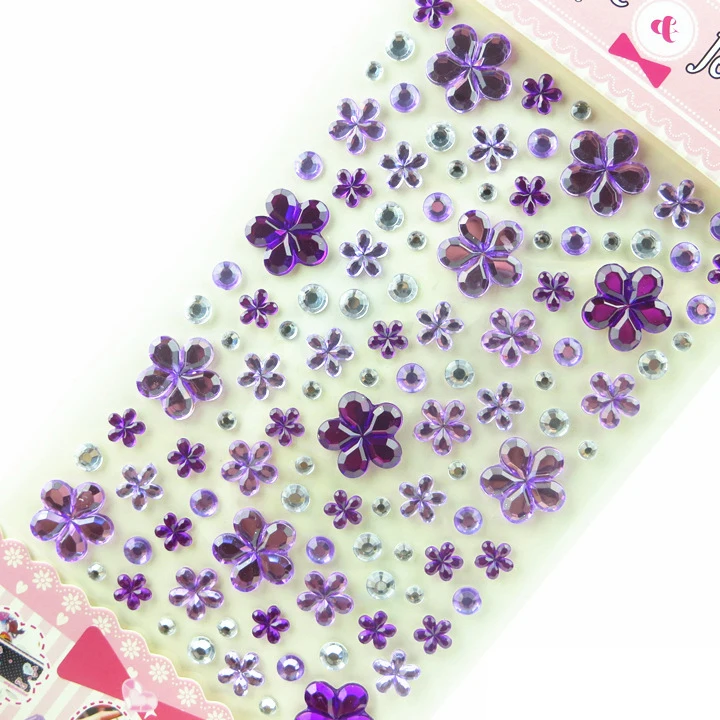 diamond crystal sticker sheet