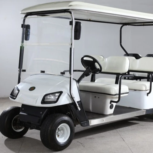 8 person electric sightseeing cart  tourist shuttle  bus passenger reception vehicles