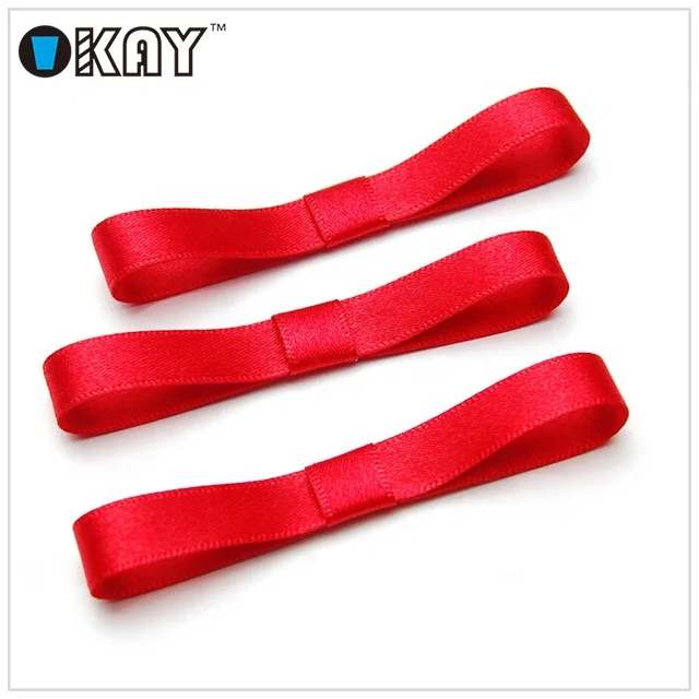 High quality flat ribbon bow with self adhesive tape for gift
