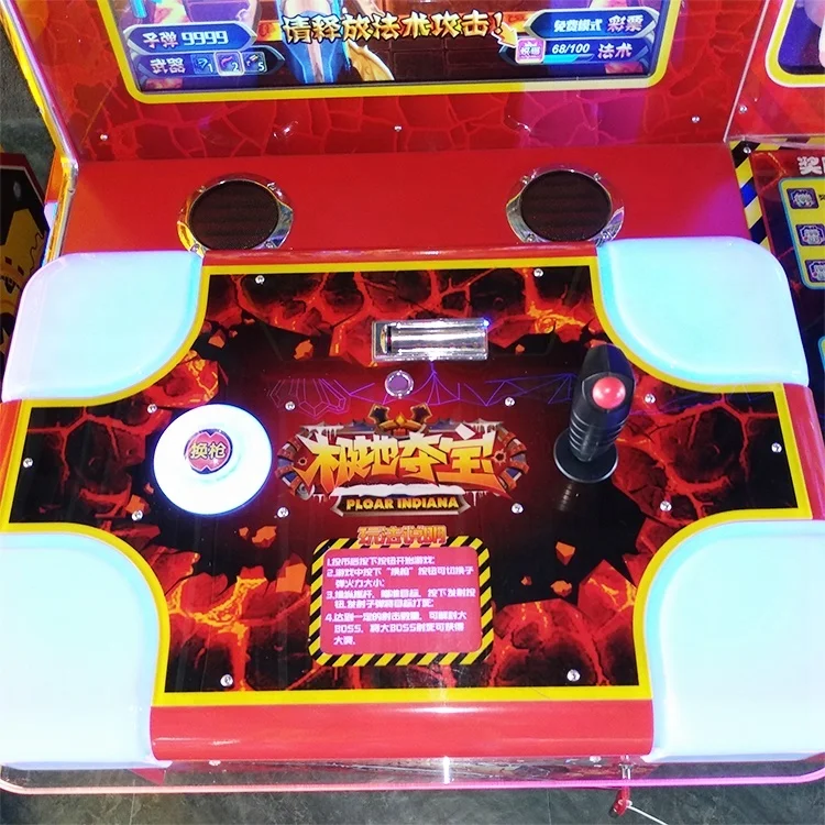 New Ploar Indiana 2 players coin operated play shooting tickek redemption 3d street fighter arcade video games machine