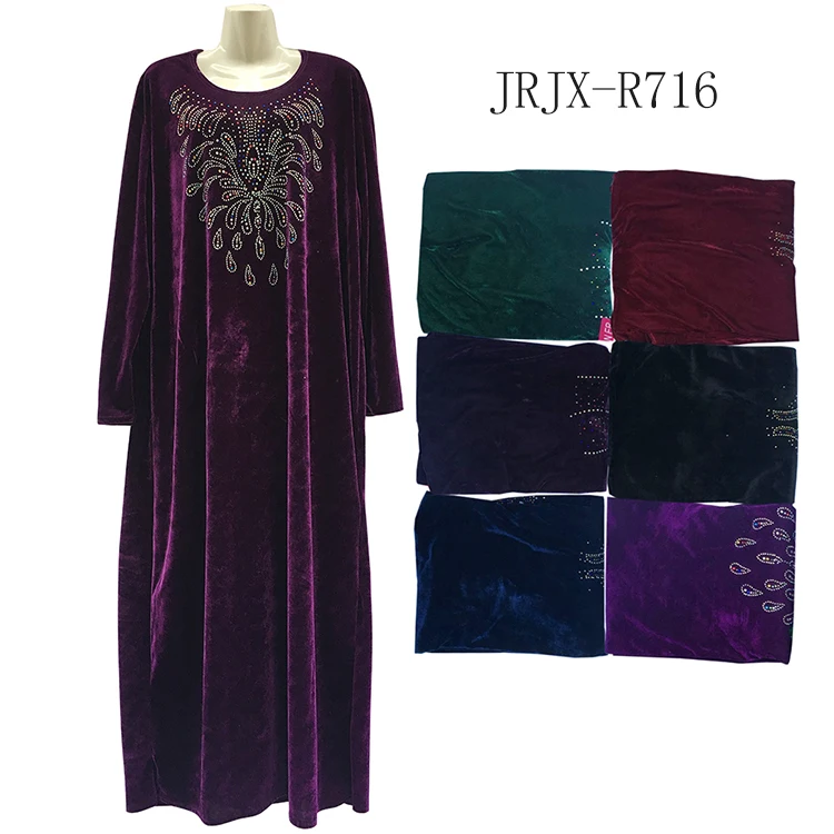 30% Sales promotion Velvet Vintage Embroidered pictures Caftan Kaftan for women