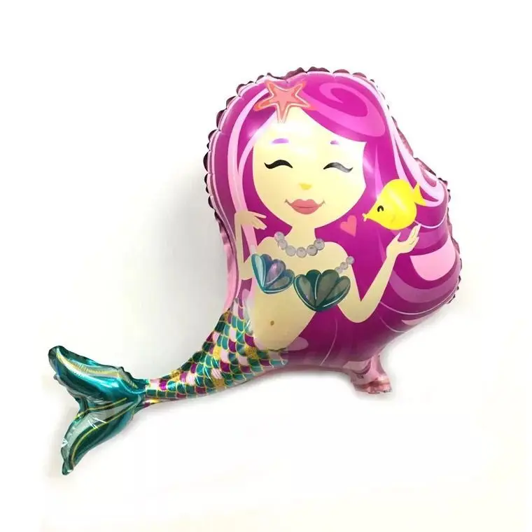 
Party Decoration Use Large Size Aluminium Mermaid Cartoon Foil Balloon For Girl 