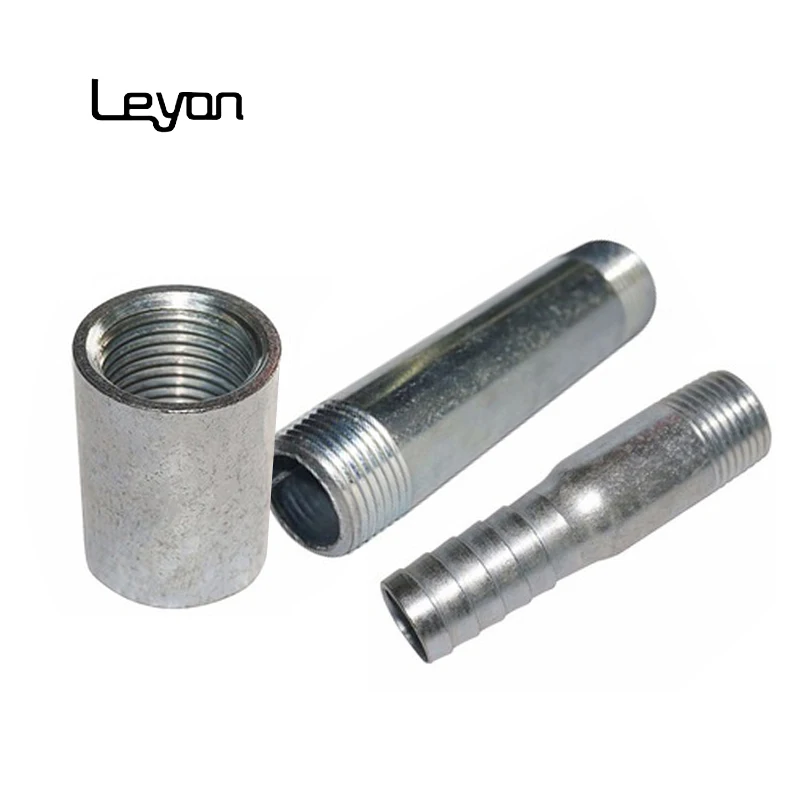 galvanized a105 forged socket fittings swage nipple bspt sch40 carbon steel hydraulic adapter /pipe nipples