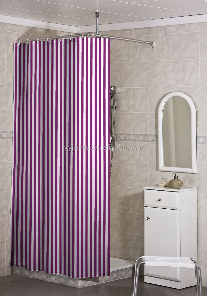 Yuyao Factory Price PVC printed shower curtain ruffle shower curtain printed shower curtain