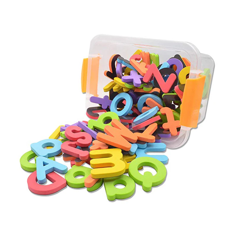 Kids Educational Alphabet Plastic Custom Magnetic Letters With Board