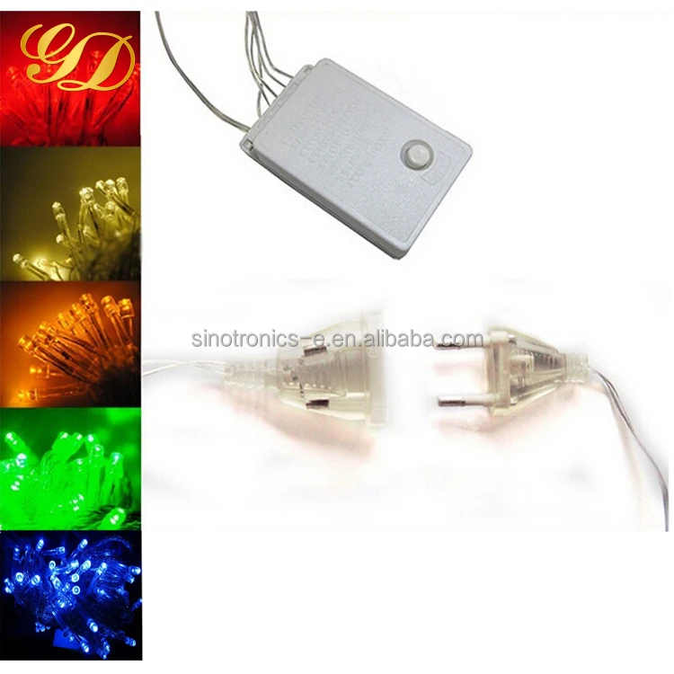
220V Warm White/White Remote Control LED String Lights 