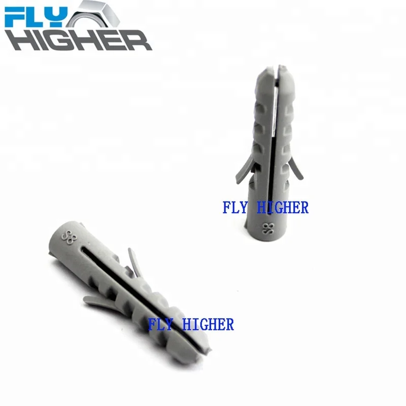 8x40 Nylon wall plug/plastic anchor screws/nylon plugs for tubes